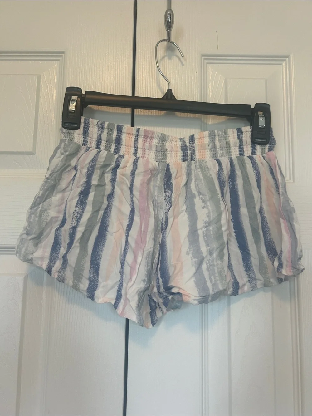 Ocean Drive 2 Piece Matching Set Shorts and Crop Top - Multicolor Stripe, size S
